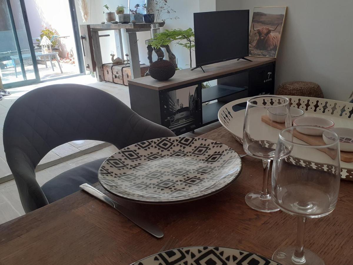 SauvianLoft Avec Clim, Parking Et Jardin Proche De La Mer别墅 外观 照片