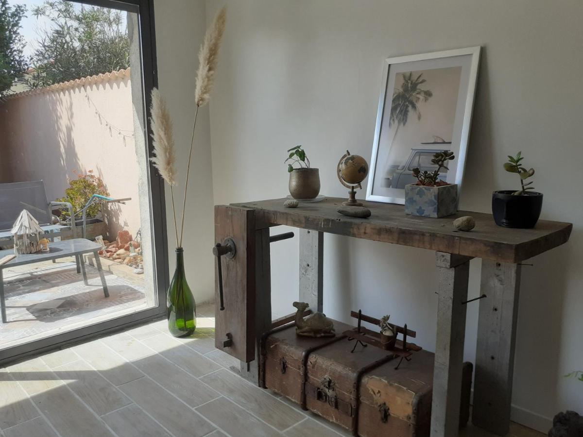 SauvianLoft Avec Clim, Parking Et Jardin Proche De La Mer别墅 外观 照片