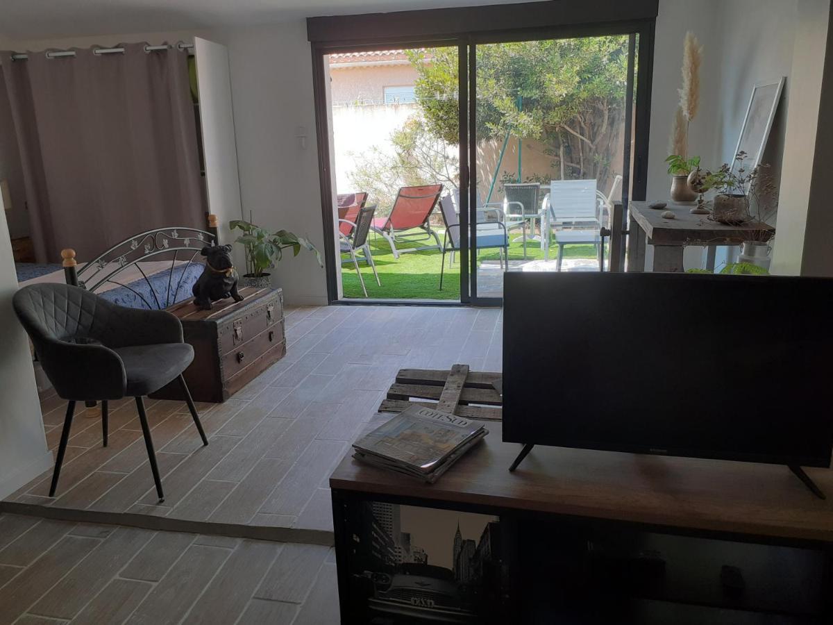 SauvianLoft Avec Clim, Parking Et Jardin Proche De La Mer别墅 外观 照片