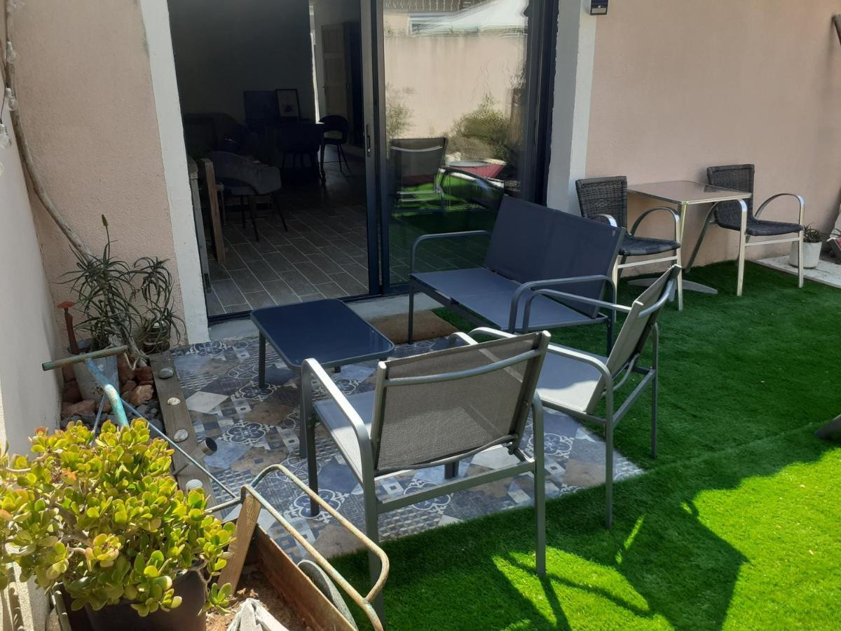 SauvianLoft Avec Clim, Parking Et Jardin Proche De La Mer别墅 外观 照片